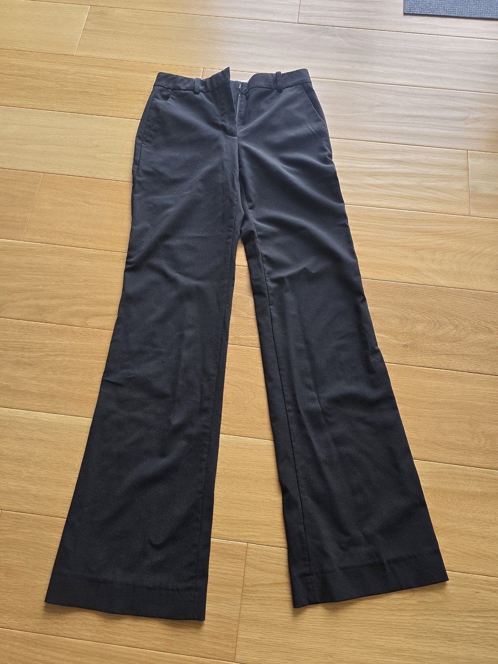Babaton Black Wide-Leg Tailored Trousers
